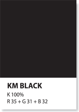 KM BLACK K100% R35+G31+B32