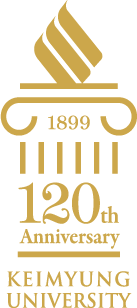 1899 120주년 계명대학교. 계명대120주년 기념 로고 - 노란색 계열